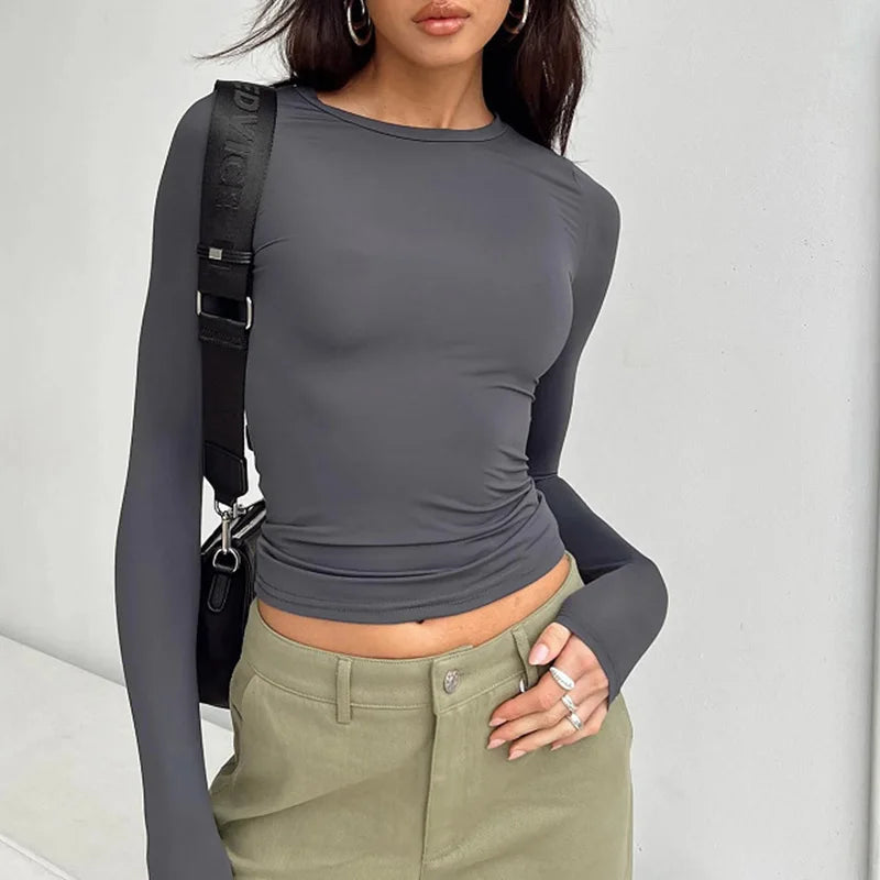 Women Casual Long Sleeve T-Shirts Spring Autumn