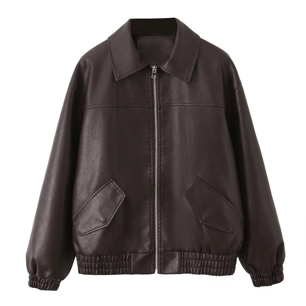 Veste en Faux cuir Pu pour femme