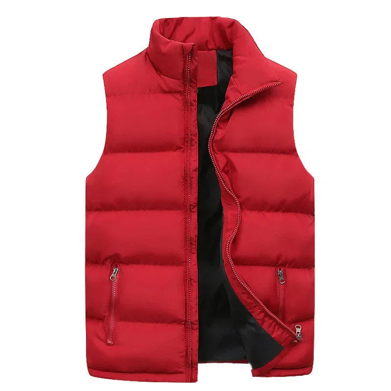 Veste zippée à col montant pour hommes et femmes, manteau chaud, solide, optique solaire, glaçure, décontracté, automne, hiver, Y2k