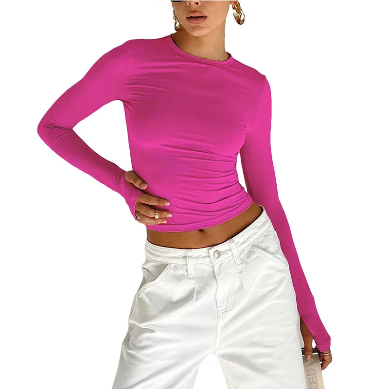 Ashion – chemise à manches longues et col rabattu, pour homme et femme