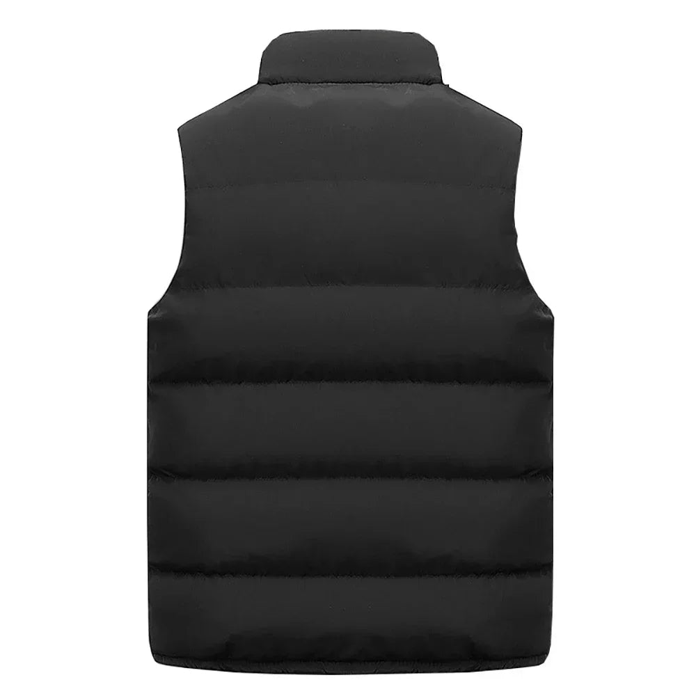 Veste zippée à col montant pour hommes et femmes, manteau chaud, solide, optique solaire, glaçure, décontracté, automne, hiver, Y2k