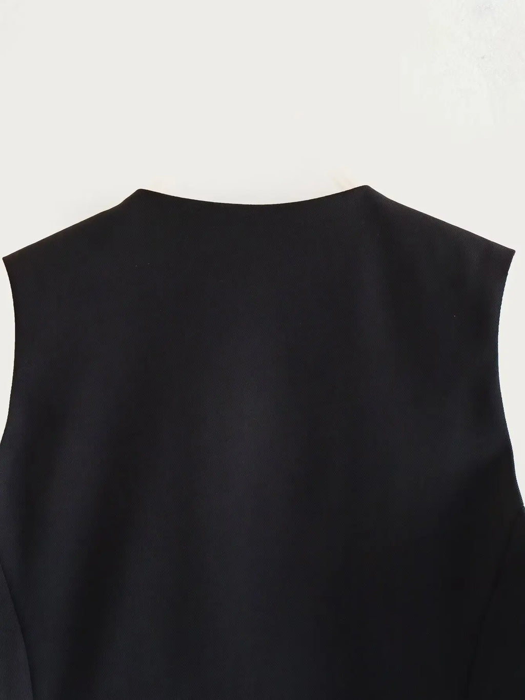 TRAFZA-Gilet Court pour Femme, Col en V, Simple Boutonnage, Vintage, Streetwear Décontracté, Haut Chic Sauvage, Nouvelle Mode, Été