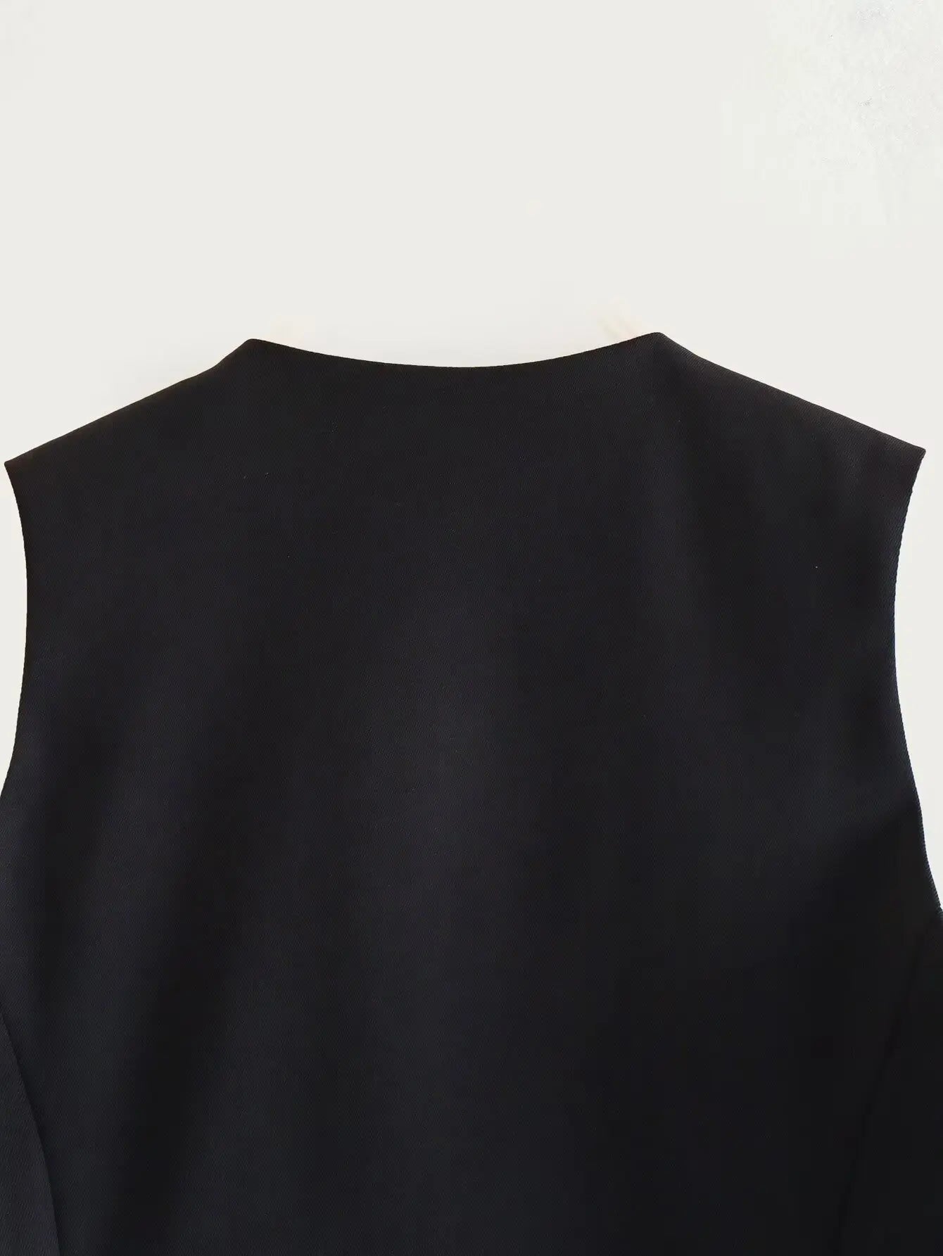 TRAFZA-Gilet Court pour Femme, Col en V, Simple Boutonnage, Vintage, Streetwear Décontracté, Haut Chic Sauvage, Nouvelle Mode, Été
