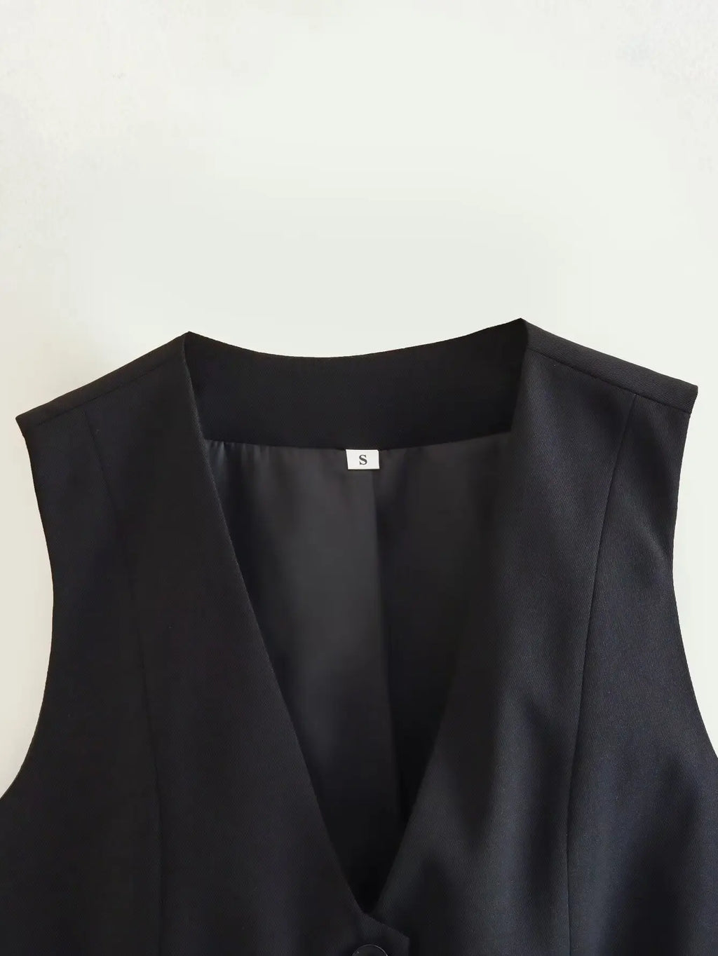 TRAFZA-Gilet Court pour Femme, Col en V, Simple Boutonnage, Vintage, Streetwear Décontracté, Haut Chic Sauvage, Nouvelle Mode, Été