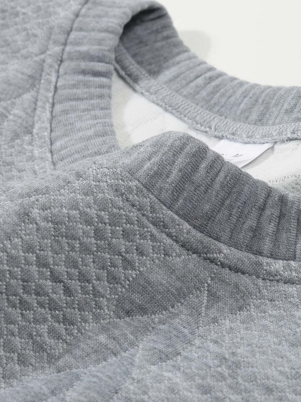 Autumn men's new round neck jacquard checkered high-end