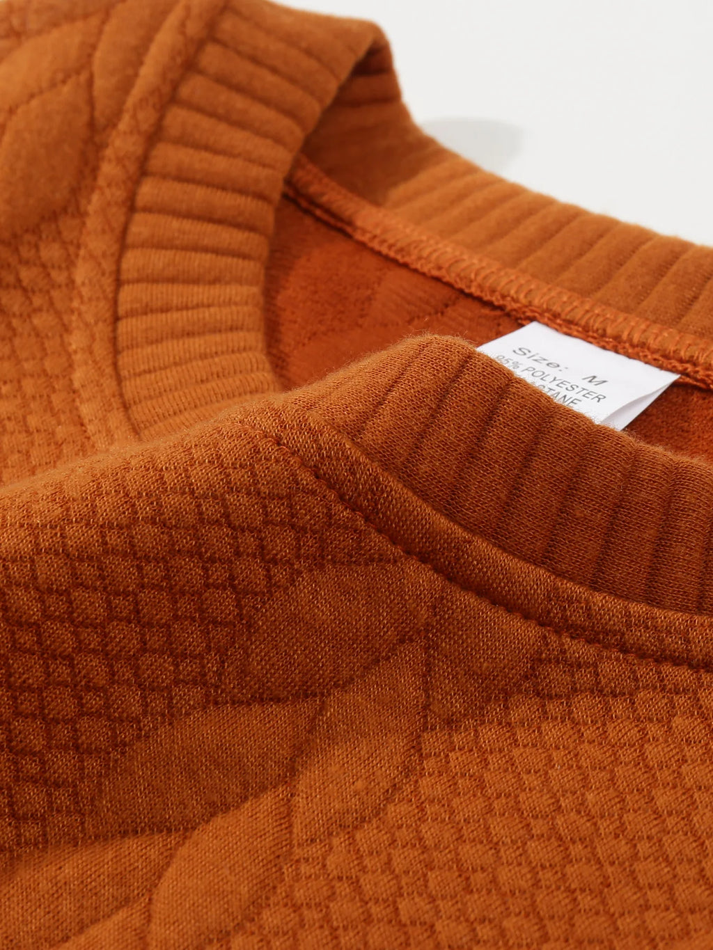 Autumn men's new round neck jacquard checkered high-end