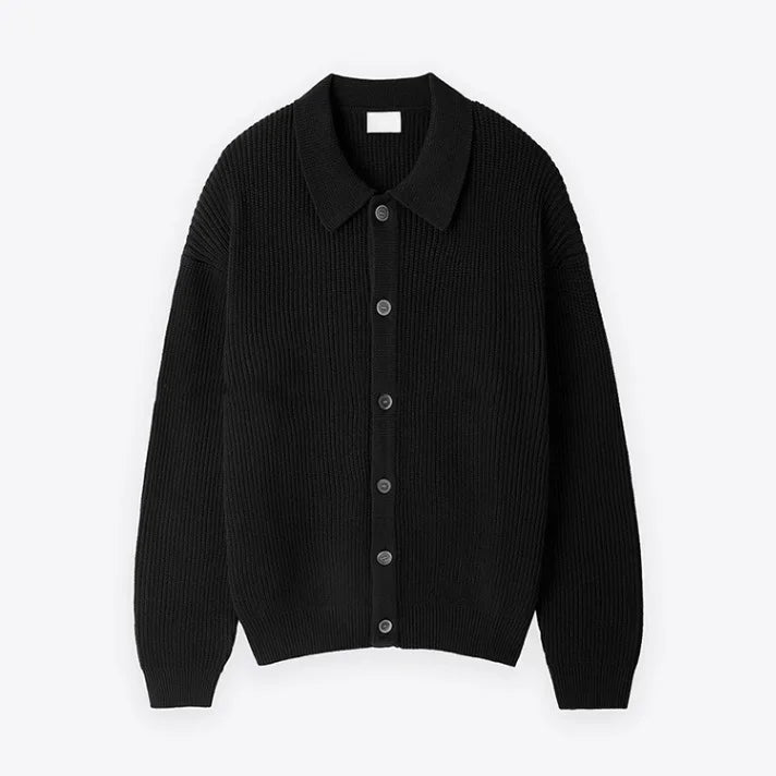 Coréen Streetwear pull zippé Cardigan hommes