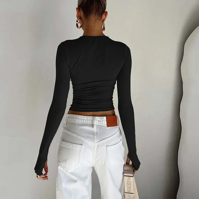 Mode femmes T-shirt à manches longues