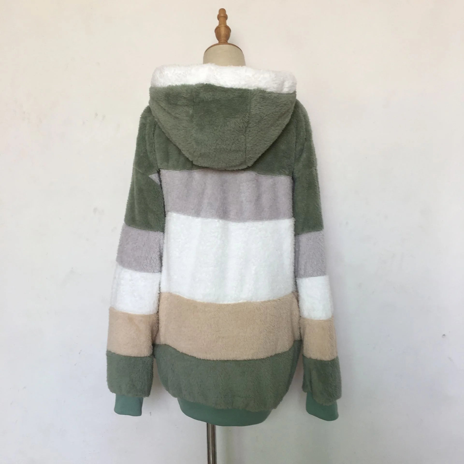 Veste surdimensionnée pour femmes, nouvelle collection automne-hiver 2023, chaud, peluche, poche, capuche, Streetwear, ample, manteau d'extérieur pour dames, Roupas Feminina