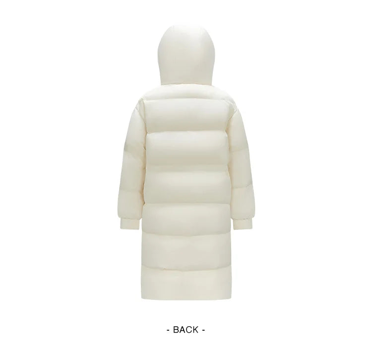 Semir vers le bas manteau femmes longue trois résistant coupe-vent chaud 2025 hiver nouvelle veste polyvalente à capuche ample