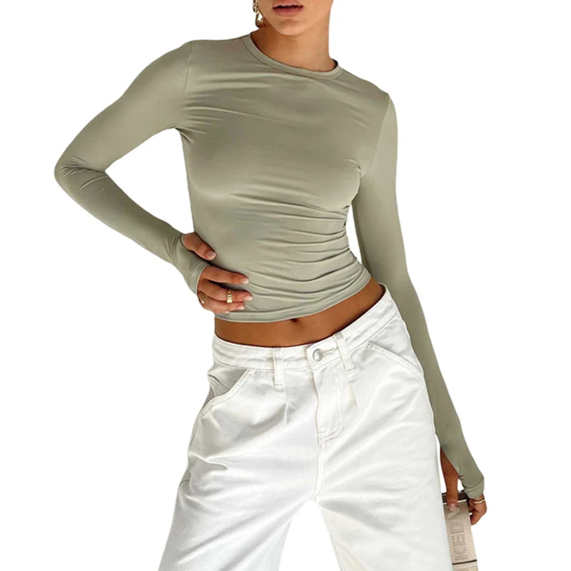 Ashion – chemise à manches longues et col rabattu, pour homme et femme