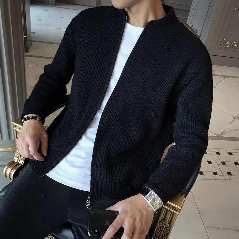 Autumn Winter Men Pure Color