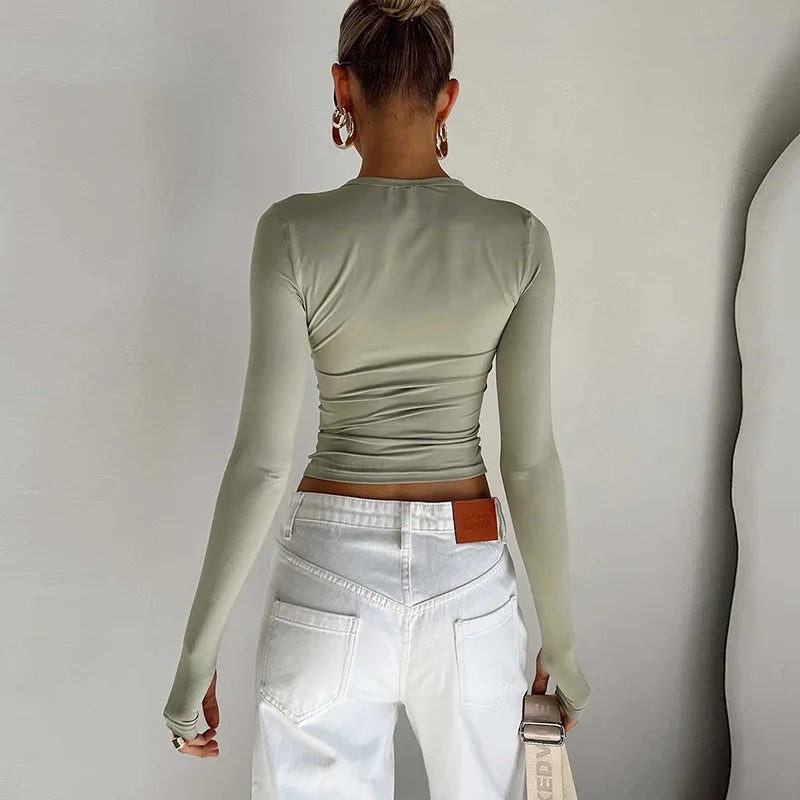 Mode femmes T-shirt à manches longues