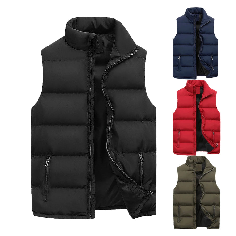 Veste zippée à col montant pour hommes et femmes, manteau chaud, solide, optique solaire, glaçure, décontracté, automne, hiver, Y2k