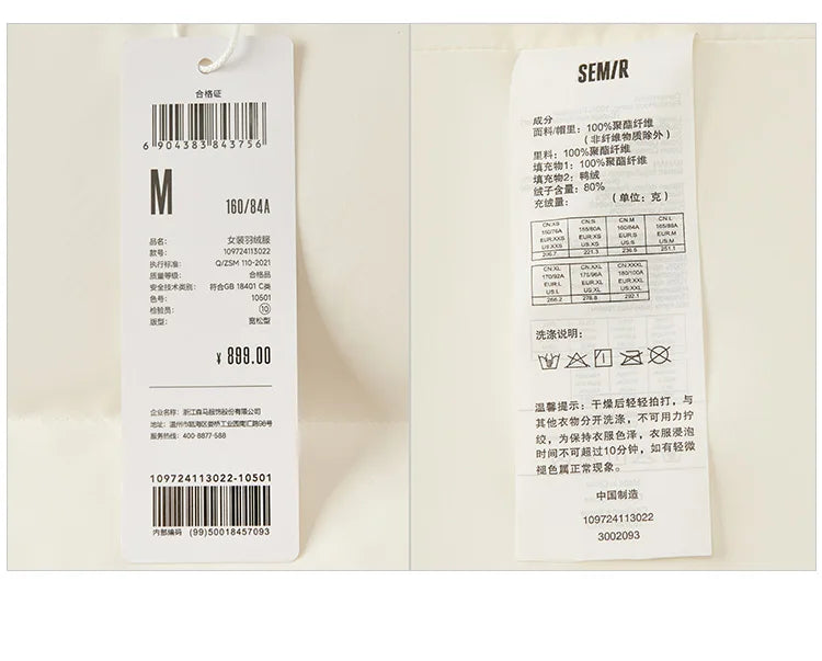 Semir vers le bas manteau femmes longue trois résistant coupe-vent chaud 2025 hiver nouvelle veste polyvalente à capuche ample
