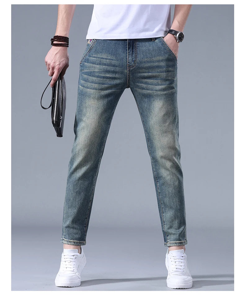 Jean extensible pour hommes, Denim extensible