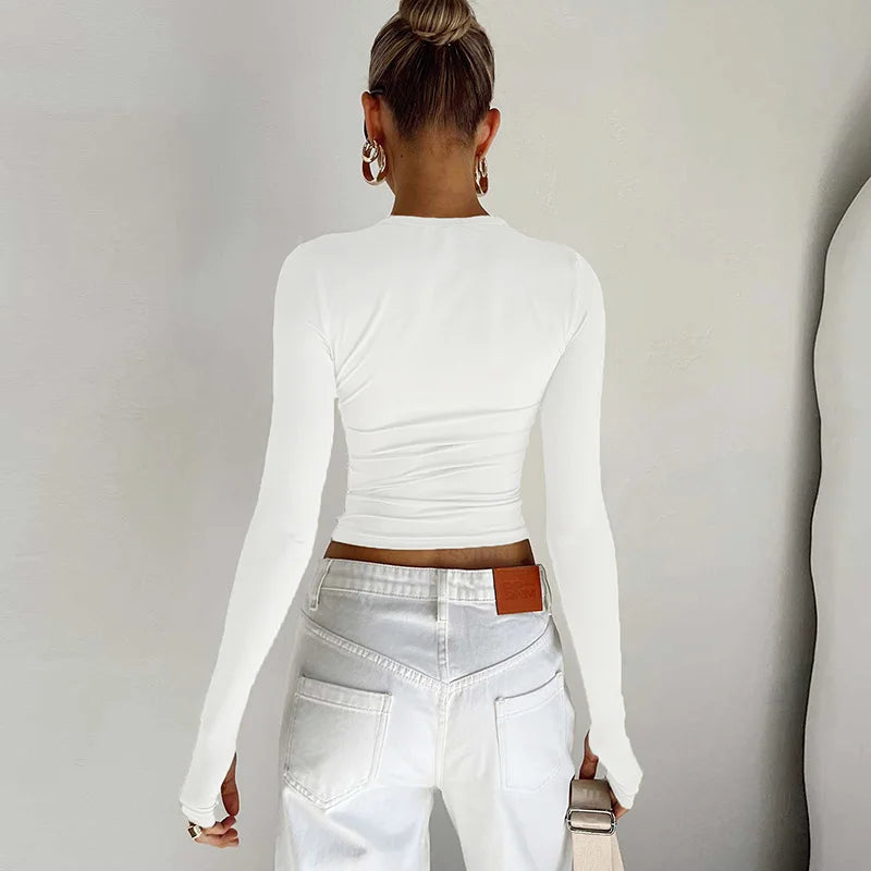 Mode femmes T-shirt à manches longues