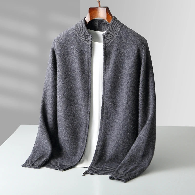 Pull chaud en laine mérinos pour homme