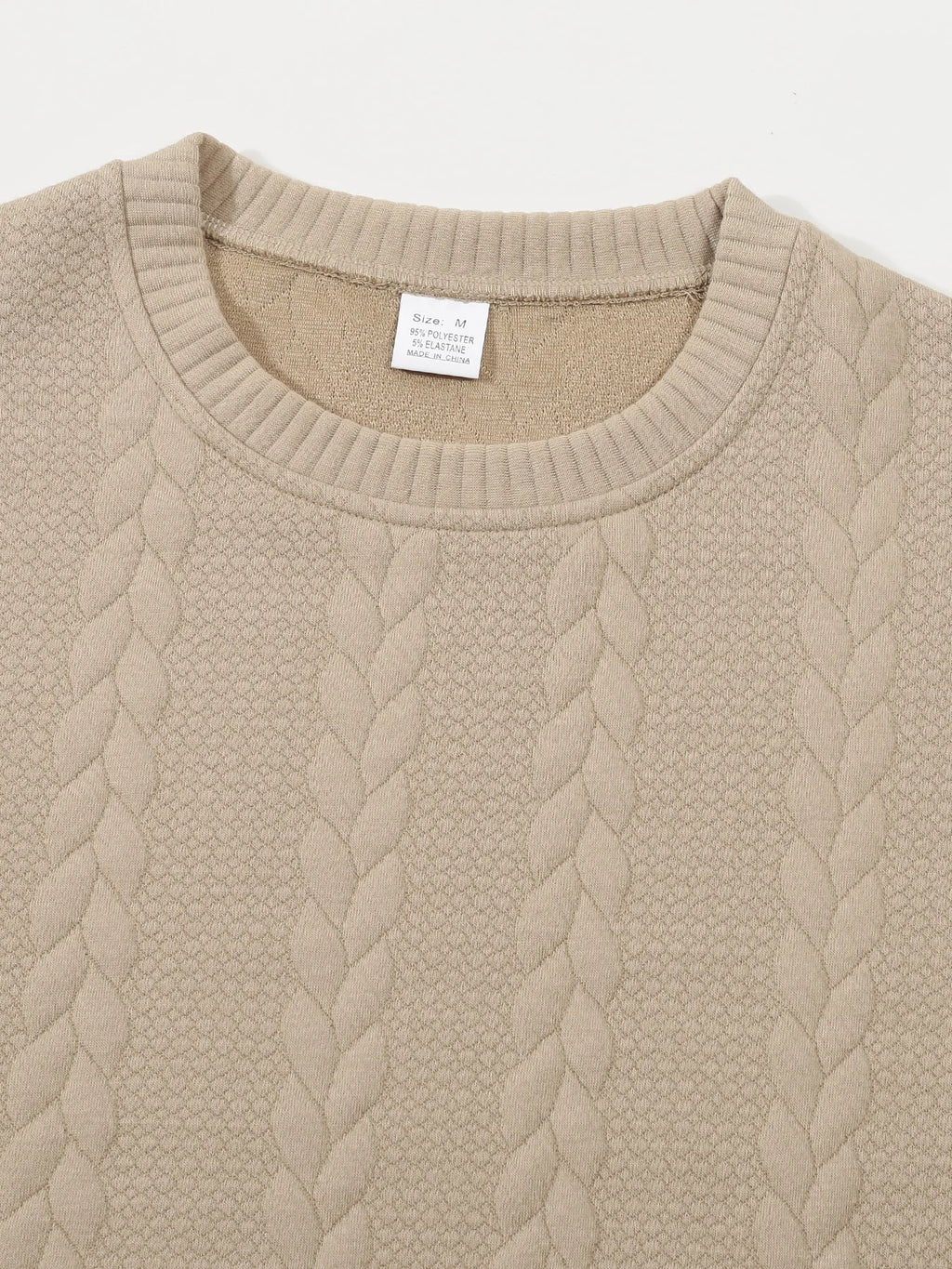 Autumn men's new round neck jacquard checkered high-end