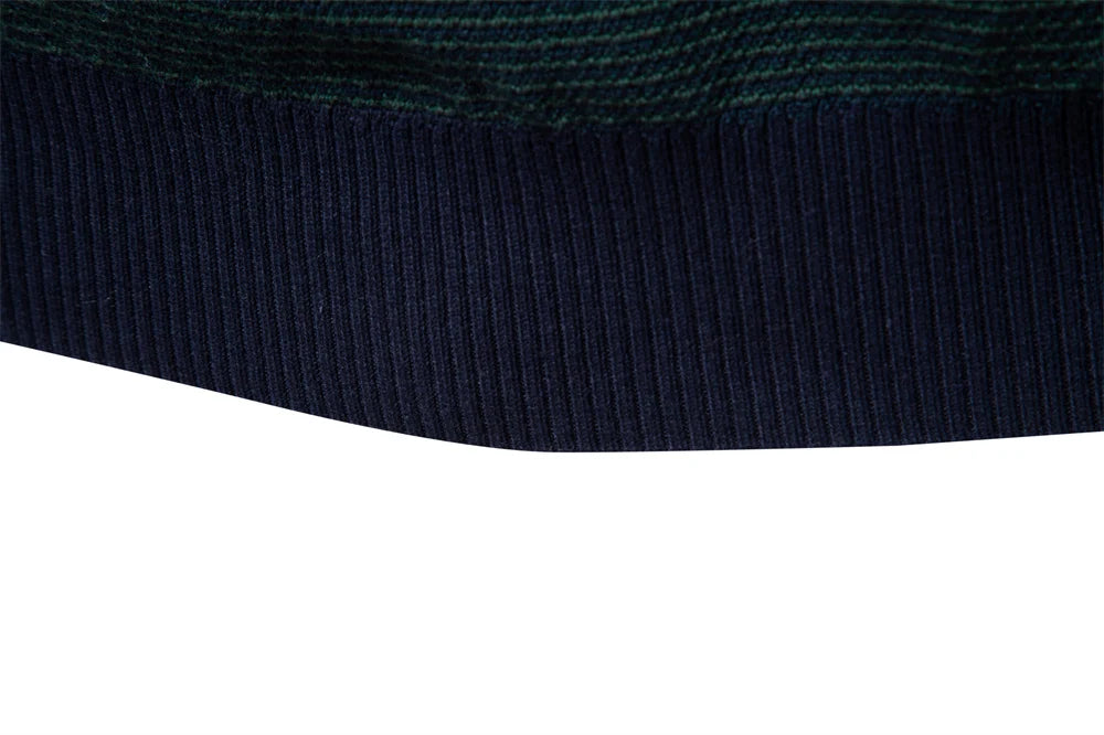 AIOPESON hommes rayé pull couleur unie