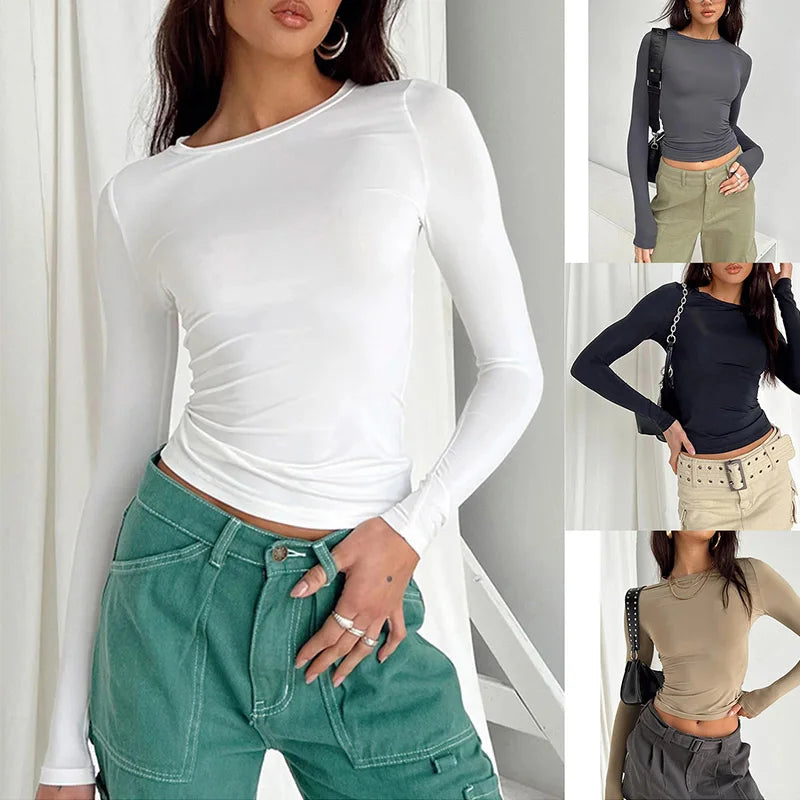 Women Casual Long Sleeve T-Shirts Spring Autumn