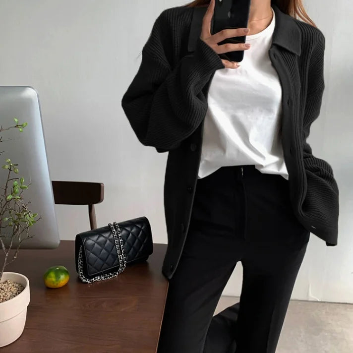 Coréen Streetwear pull zippé Cardigan hommes