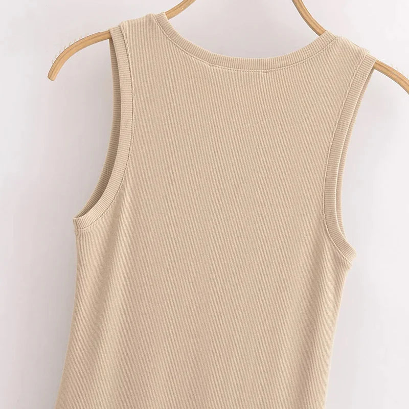HXAO kaki robes longues élégantes 2025 femmes printemps sans manches robes noires mode décontracté fête Y2k robe robes pour femme
