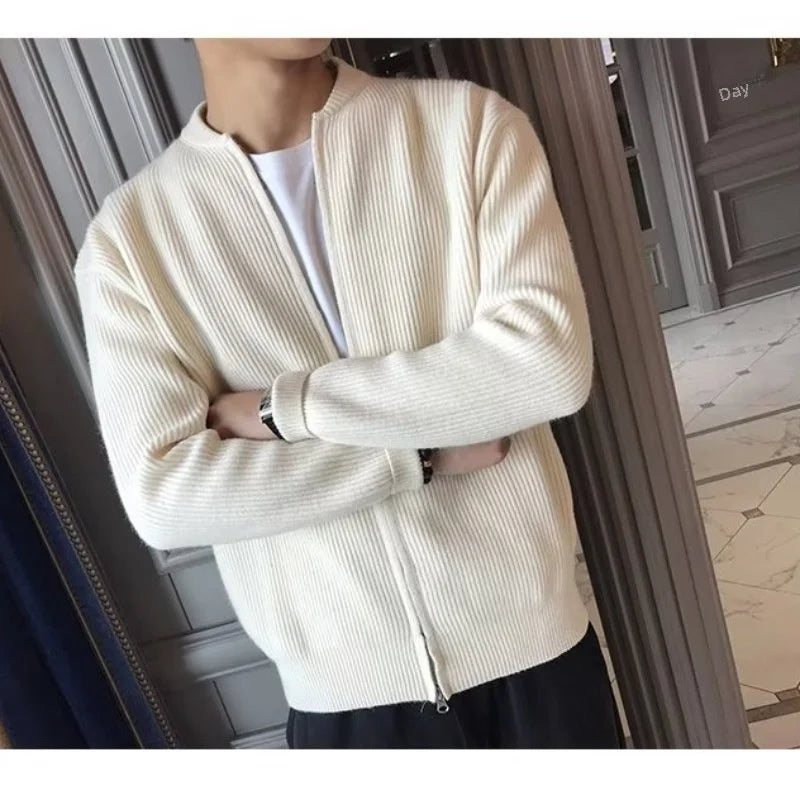 Autumn Winter Men Pure Color