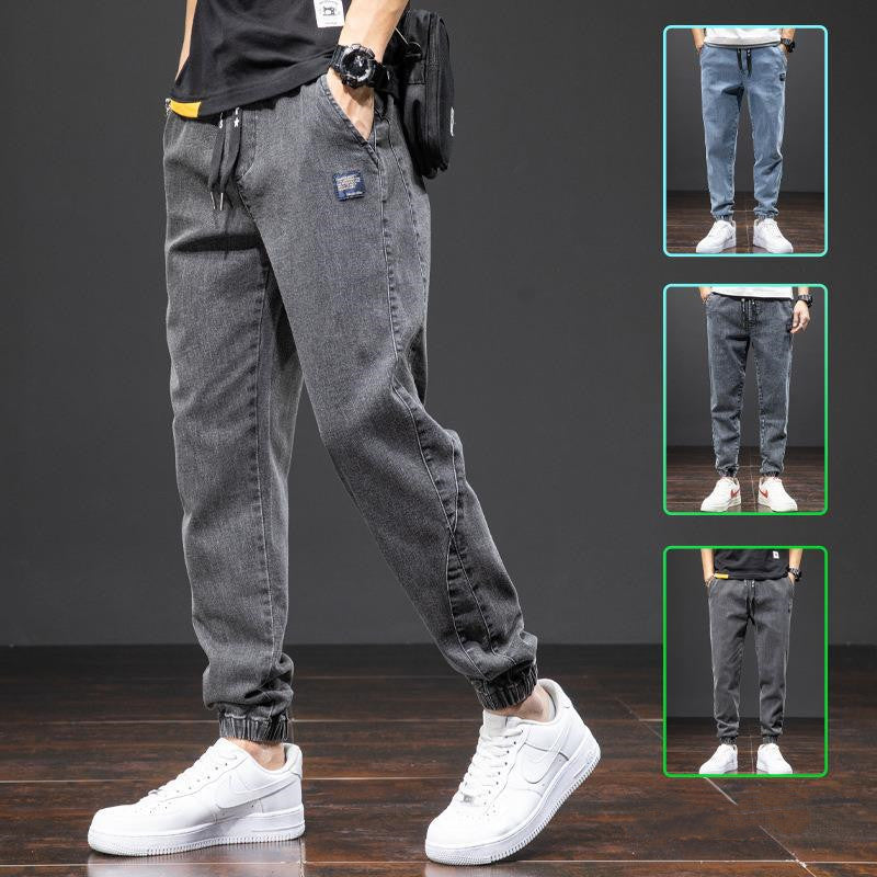 Jean ample extensible décontracté à la mode pour hommes