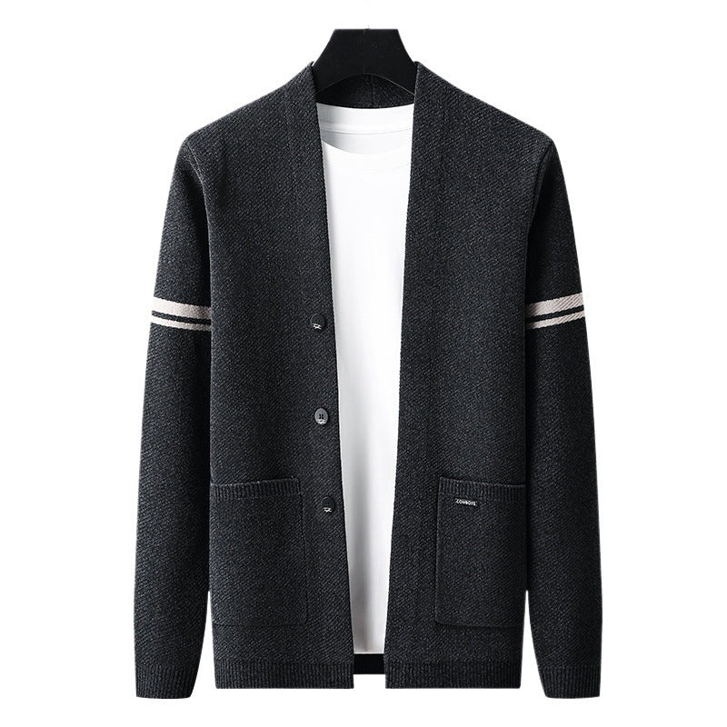 Cardigan d'automne à manches longues pour homme