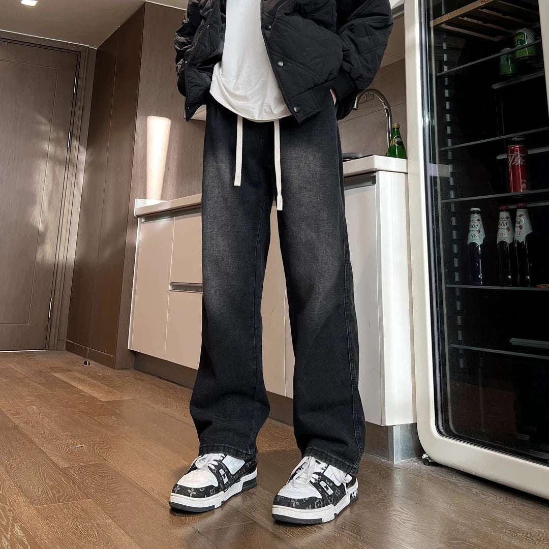 Pantalons pour hommes amples et droits, printemps et été