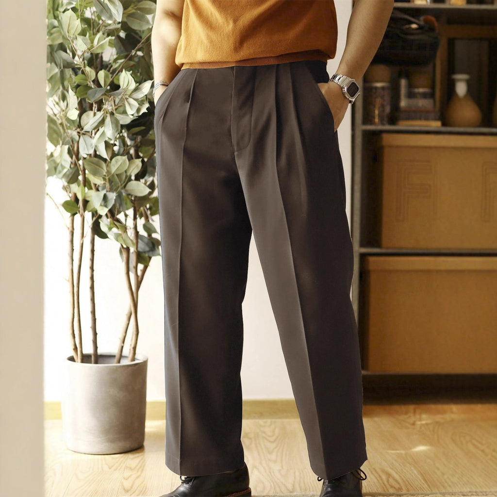 Pantalons décontractés pour hommes, coupe ample, coupe droite, jambes larges