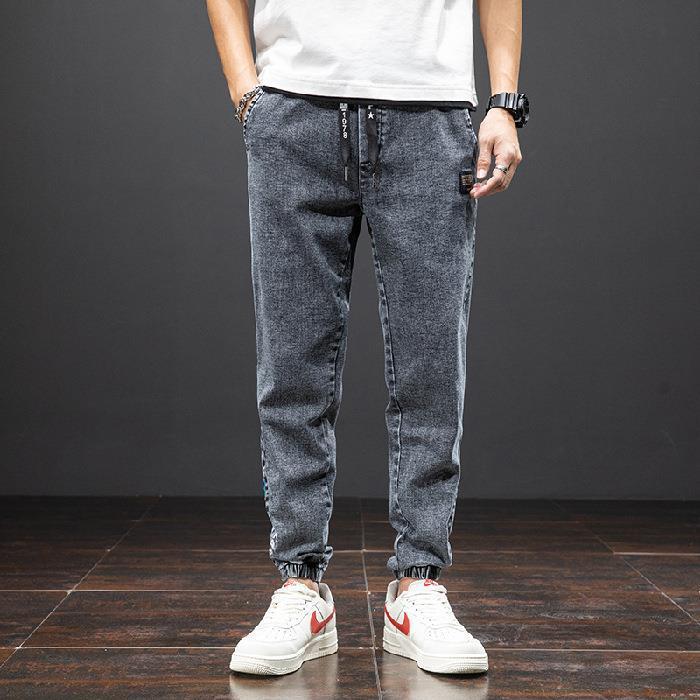 Jean ample extensible décontracté à la mode pour hommes