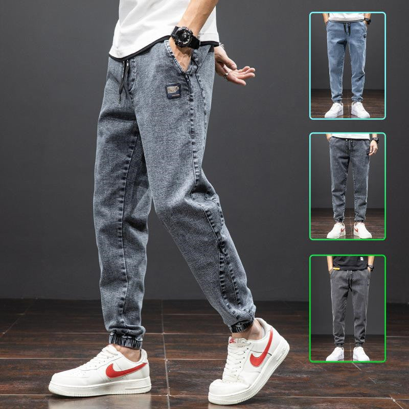 Jean ample extensible décontracté à la mode pour hommes
