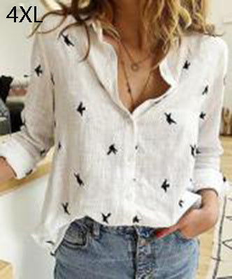 Chemise à manches longues et revers tendance, vêtements pour femmes