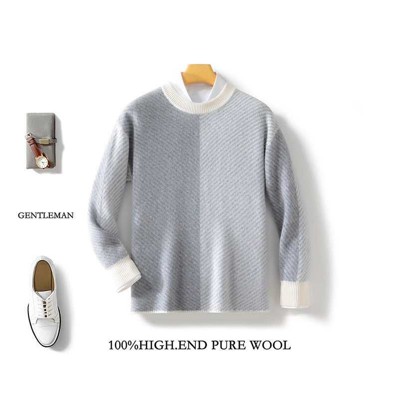 Pull en laine personnalisé pour homme, nouvelle mode