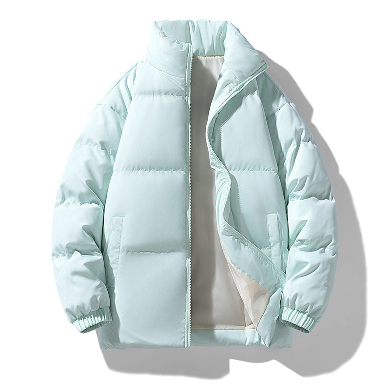 Manteau homme en coton rembourré à col montant, épais, garde au chaud et au froid